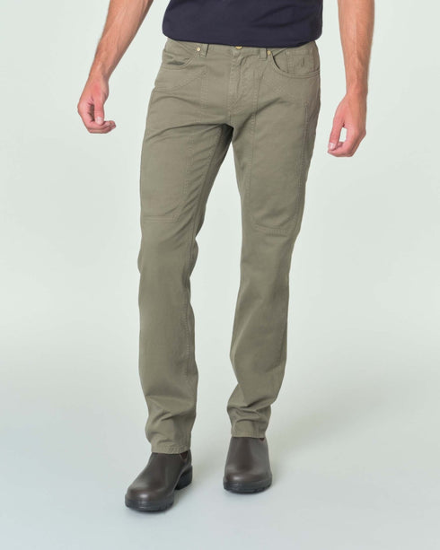 Jeckerson Pantaloni Pantaloni Uomo John in cotone cinque tasche Verde militare A23-JECKERSONPA077JOHNGABA0001-5052-29 - Francavilla Moda